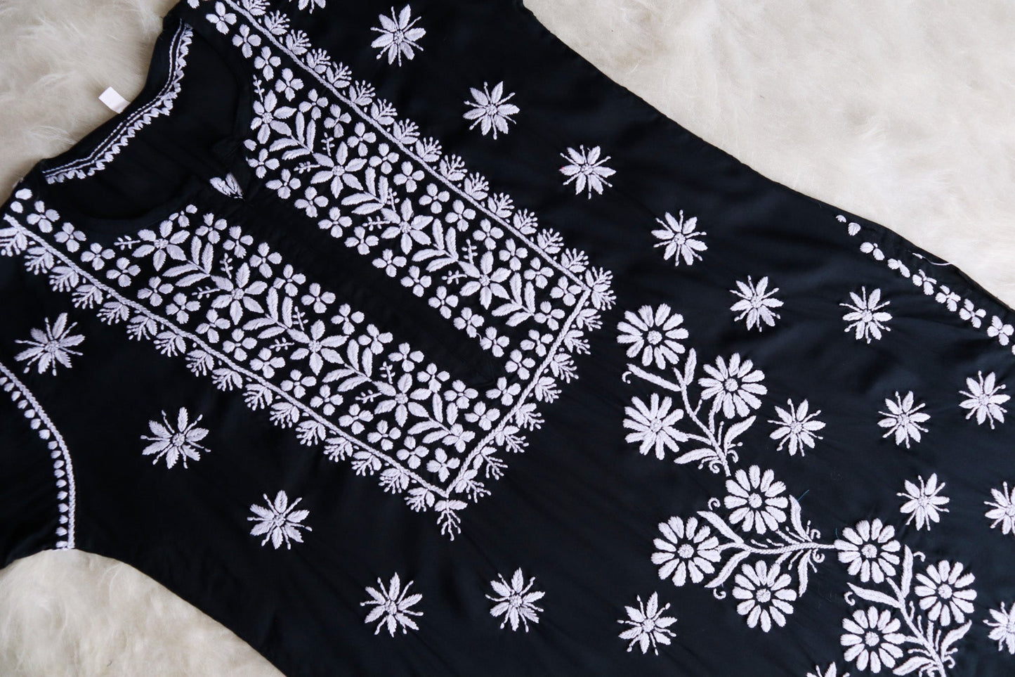 Saira Black Long Modal Kurta