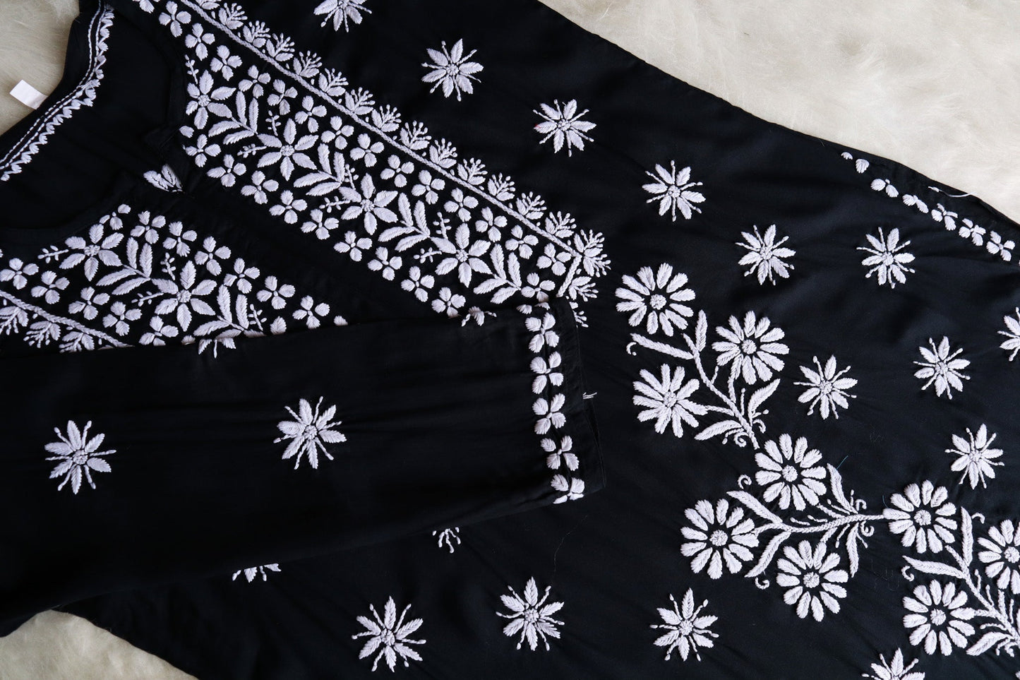 Saira Black Long Modal Kurta