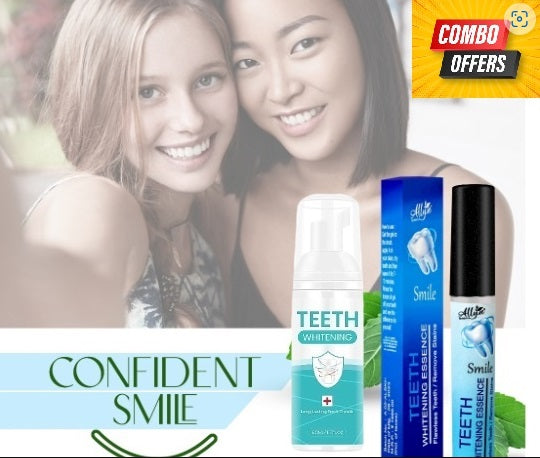 Combo deal of Teeth Whitening Foam & Essence