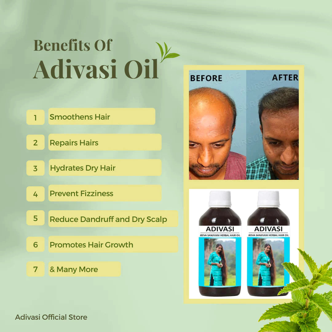 Adivasi Herbal Hair Oil ( Pack of 2)
