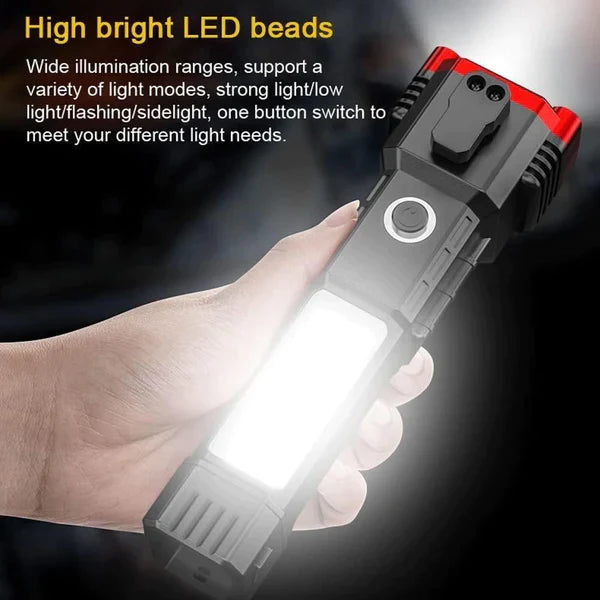 Black Usb Charge Mini Flashlight Torch, Battery