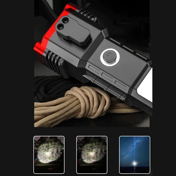 Black Usb Charge Mini Flashlight Torch, Battery